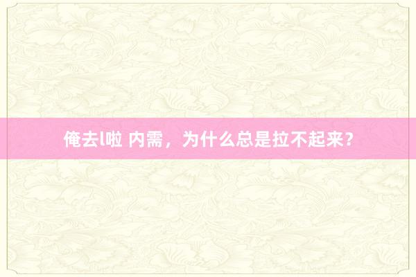 俺去l啦 内需，为什么总是拉不起来？