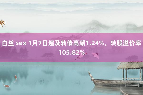 白丝 sex 1月7日遍及转债高潮1.24%，转股溢价率105.82%