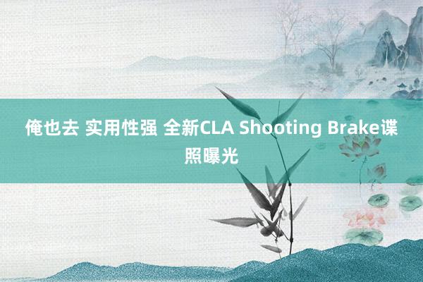俺也去 实用性强 全新CLA Shooting Brake谍照曝光