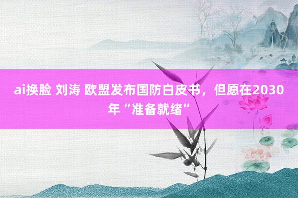 ai换脸 刘涛 欧盟发布国防白皮书，但愿在2030年“准备就绪”