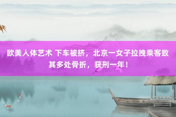 欧美人体艺术 下车被挤，北京一女子拉拽乘客致其多处骨折，获刑一年！