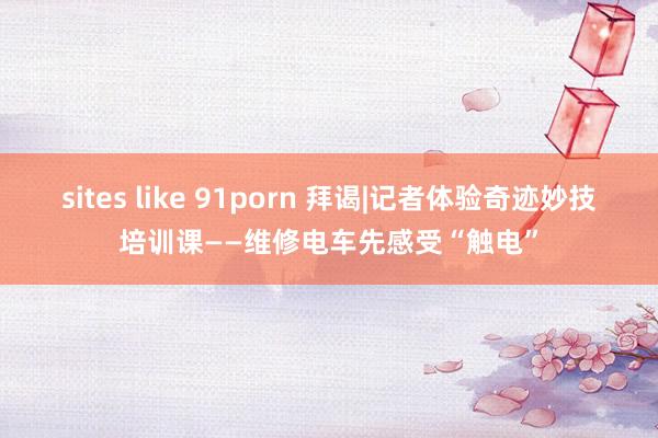 sites like 91porn 拜谒|记者体验奇迹妙技培训课——维修电车先感受“触电”
