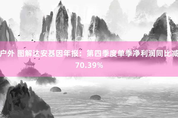 户外 图解达安基因年报：第四季度单季净利润同比减70.39%