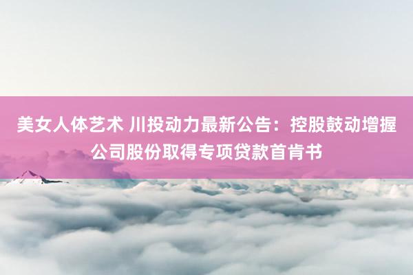 美女人体艺术 川投动力最新公告：控股鼓动增握公司股份取得专项贷款首肯书