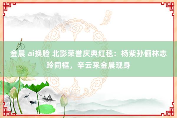 金晨 ai换脸 北影荣誉庆典红毯：杨紫孙俪林志玲同框，辛云来金晨现身